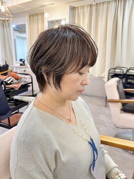 トッカ ヘアアンドトリートメント 難波店 小顔似合わせカット愛されクールショート20代/30代40代50代/前髪