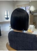 20代～30代黒髪タッセルボブ艶カラー［仙台］