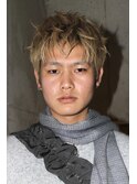 メンズカットカラーメンズショートブロンドショート熊本下通
