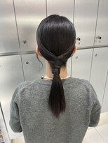 【新宿駅/新宿三丁目/タイトポニー/ローポニー/ヘアセット】