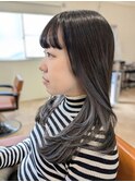 インナーグレージュカラー/ダークアッシュ/暗染め/髪質改善