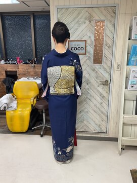 訪問着+ヘアーセット