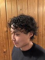 コトノハ 新屋敷町店(kotonoha)&nbsp;パーマ風ミディアムマッシュ/無造作/癖毛を活かす