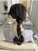 ヘアセット（編みおろし）