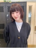 顔回りレイヤーボブ