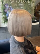 ダブル アンダーバー サロン(W_SALON) 【W_SALON 河原町】ミルクティーグレージュ