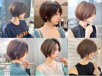 ロンドワン 三宮元町(Lond one)の写真/360度美しいフォルムの小顔ショート/ボブ！黄金比のショート/ボブを創るカットの達人が在籍[三宮/元町]