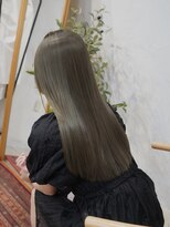 アリー 原宿 表参道(ALLY)&nbsp;ブリーチなしオリーブグレージュ/オリーブグレージュ/10代/20代