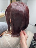 艶感たっぷりチェリーレッドカラー