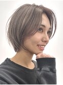 プラチナアッシュ＊ショート＊ショートボブ＊ホワイトアッシュ