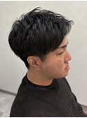 アップバング/メンズカット/スパイキーショート/眉毛