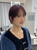 ザザ ZA/ZA 茗荷谷&nbsp;ショート × ボルドーカラー