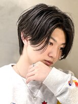 エルマーク 梅田(L-MARK)&nbsp;センターパート/ニュアンスパーマ/フェザーパーマ/メンズ