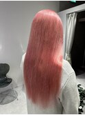 ハイトーンピンクカラーダブルカラーブリーチ成増