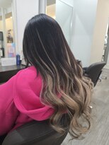 グランディールヘアデザイン(grandir hairdesign)&nbsp;プルエクステ/グラデーション/ロングヘア/千葉