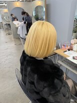 リラクオーレ 三宮 元町(LIRA CUORE)&nbsp;ハイトーン/ケアブリーチ/ハイトーンボブ/ブロンド