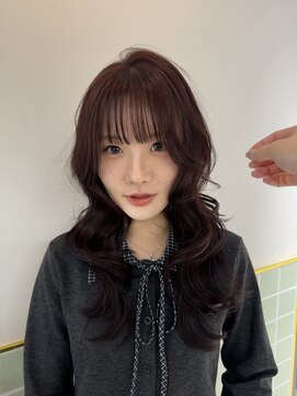 ナンバー アンフィール 渋谷(N° anfeel) 暖色レッドブラウンカラー&レイヤーカット