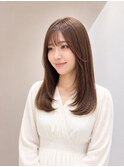 ナチュラルレイヤーストレート
