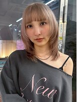 ノラジャーニー(NORA Journey)&nbsp;【蔵人】ハッシュカットレイヤーカットミルクティーベージュ