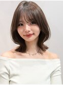 モテ髪イメチェン結べるボブチョコブラウン