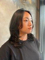 ハウリーヘアアンドスパ(HAURY hair&spa)&nbsp;レイヤーカット×暗髪透明感カラー