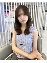 マリアバイアフロート(Maria by AFLOAT)&nbsp;韓国ハッシュレイヤーシースルーバングミルクベージュ