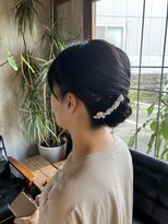 ヘアードレスビュー(hair dress V.I.E.W)&nbsp;結婚式のアップスタイル