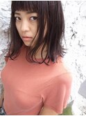 【people】外国人風ショートバング&切りっぱなしロブ