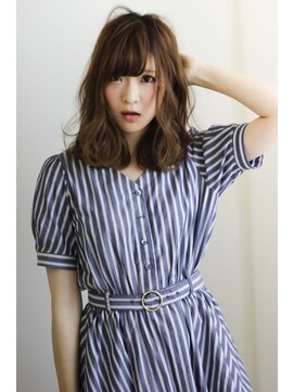 アンルポン 天満橋(un le pont) 【un le pont】フリンジバング×愛しいセミディ