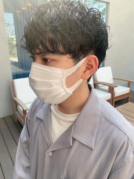 トップヘアーヒルズ 安城(TOP HAIR HILLS) メンズパーマ/アッシュブラック/前髪パーマ