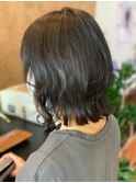 大人かわいい無造作カール☆外ハネ×ふんわり愛されミディ