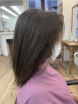 アメリ(Ameri) -Ameri-ナチュラルグラデーション × ブルーグレー