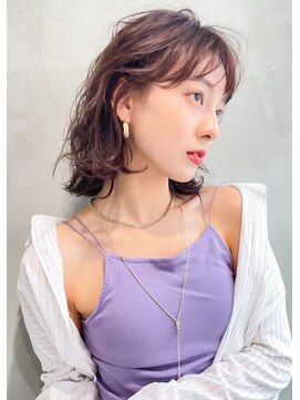 ロロ(ro-ro) 【恵比寿ro-ro】セミウェットウェーブ×ラベンダーベージュ