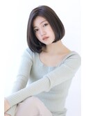 ローライトアッシュブラウン大人かわいいスリークボブ大人ボブ