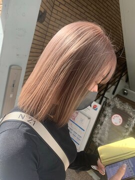 ラフ 難波店(LAFF) #黒髪#ボブルフ#ネビージュ#小顔#ワンレン