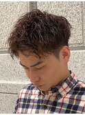 スペインカール/スパイキーショート/フェザーパーマ/フェード