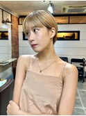 大人可愛いマッシュショート/前髪あり/