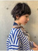 lond惇平前髪パーマアッシュカラーレイヤーロンググレーベージュ