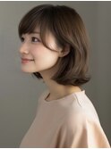 ★グレージュデザインカラーハッシュカットツートンカラーボブ