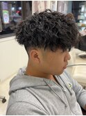 ツイストパーマ/前下がりマッシュ