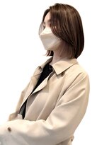 ゴカン バイ ジル ブラン 名古屋(Gokan by JIL BLAN)&nbsp;ハイライトバレイヤージュダブルカラーショートカット30代40代