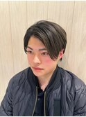 ニュアンスパーマスパイラルセンターパートシースルーマッシュ