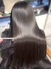 カット+イルミナカラー+縮毛矯正+髪質改善tokioトリートメント/横浜
