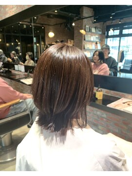 オーガニック アトリエ 大宮(organic+atelier) 髪質改善カラーハイライトグレージュ白髪染めウルフカット