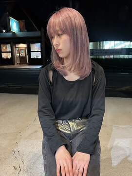 ラック 津田沼(LUCK) 透明感ピンクダブルカラーインナーカラーケアブリーチ