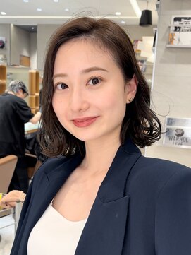 ピークアブー 原宿ハラカド(PEEK-A-BOO) ボブカット透明感カラー抜け感溢れるカールスタイル