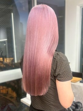 ロイオブジゼル(roi of GiseL) ハイトーン ダブルカラー ブリーチ 韓国 ピンクベージュ 20代