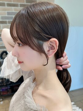 アフロートリノ(AFLOAT Leino) 前髪顔まわり小顔似合わせミディアムレイヤーグレージュカラー!