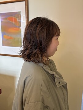 ヒントステーション(HINTSTATION) 〈浅草 半個室〉ボブパーマ/ポイントハイライト