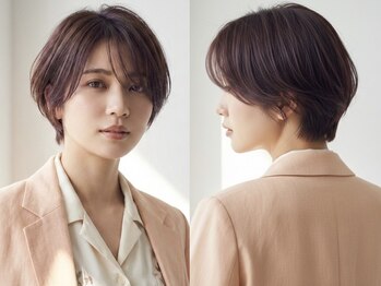 グランリュクス(GRANLUXE)の写真/【小顔見せカットで満足度◎】大人可愛い愛されショートボブなら【GRANLUXE】にお任せ◇